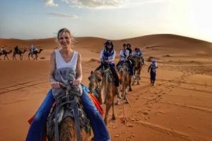 camel ride desert